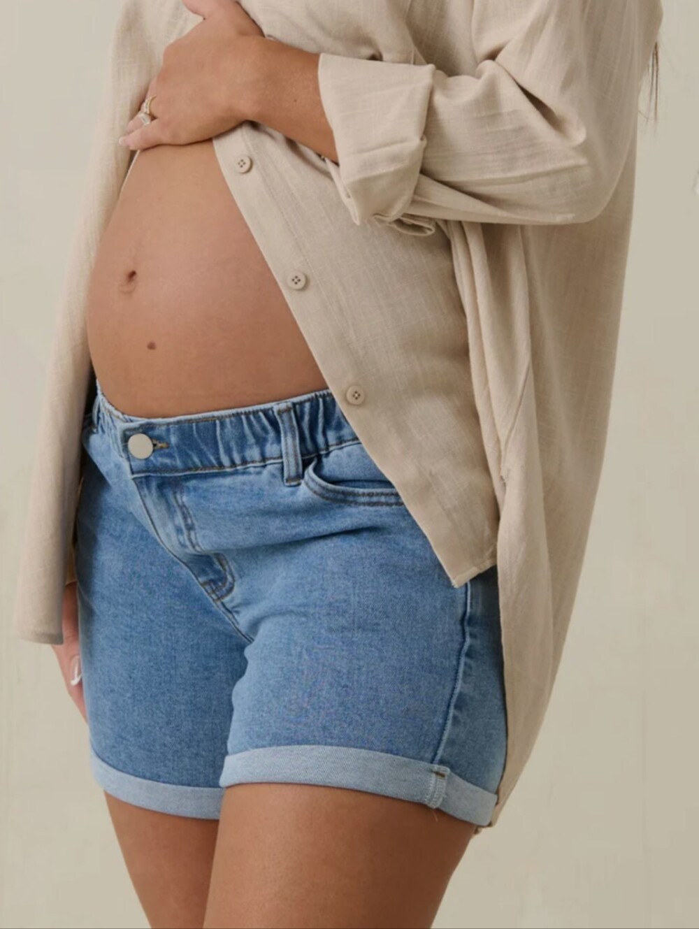 Bae. The Label Denim Maternity Shorts